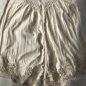 American Eagle Outfitters Tops - American Eagle lace racerback tank top md American Eagle Outfitters Tops - American Eagle lace racerback tank top md